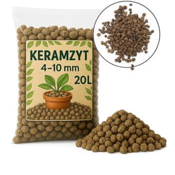 One VRTNARSKI EKSPANDIRANI GLINASTI SUBSTRAT 4-10 mm Drenažni SUBSTRAT 20 L