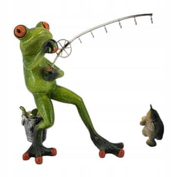 ŽABJA FIGURA Z RIBIŠKO PALICO