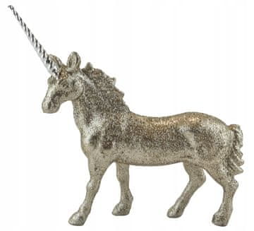 FIGURICA SAMOROG 14 × 12 × 3 cm Z BLEŠČICAMI, ZLATA