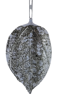 BELO-ŠAMPANJSKI KOVINSKI LIST 14x8cm