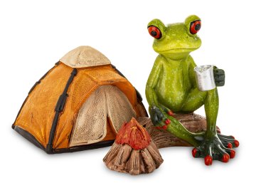 Figura žabe na šotoru za kampiranje 9,5 x 16 cm