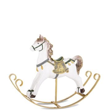 FIGURA ZIBALCEV KONJIČKA Retro božična dekoracija 17,5x22x5