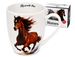 PORCELANSKA SKODELICA HORSES 350 ML