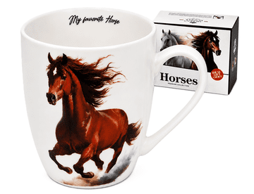 PORCELANSKA SKODELICA HORSES 350 ML