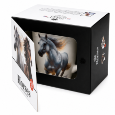 PORCELANSKA SKODELICA HORSES 350 ML