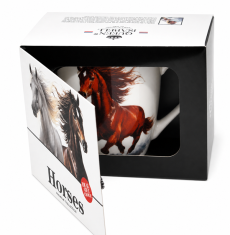 PORCELANSKA SKODELICA HORSES 350 ML