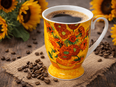 Porcelanasta skodelica Vincent van Gogh Sončnice, luksuzno darilo
