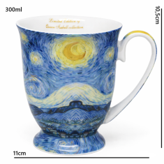 Porcelanasta skodelica Vincent van Gogh Zvezdna noč, luksuzno darilo