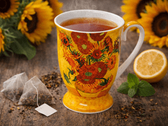 Porcelanasta skodelica Vincent van Gogh Sončnice, luksuzno darilo