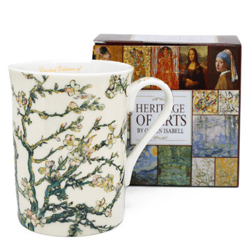 300 ml Van Goghova porcelanasta skodelica z motivom cvetočega mandlja kot darilo