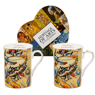 KOMPLET 2 SKODELIC KANDINSKI IZ UMETNIŠKE GALERIJE