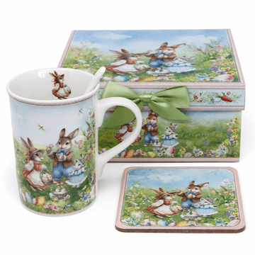DARILNI SET VELIKONOČNEGA ZAJČKA 11x11,5 CM