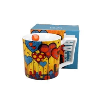 Duo Porcelanasta skodelica XXL 750 ml SRČKI - Moderna