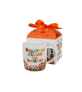Duo Porcelanasta skodelica 400 ml NAJBOLJŠE DARILO ZA DEDKA ZA DAN DEDKA