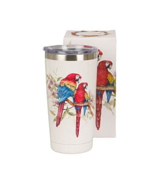 Duo Termo vrček Simple Steel 600 ml SCARLET ARA PARROT