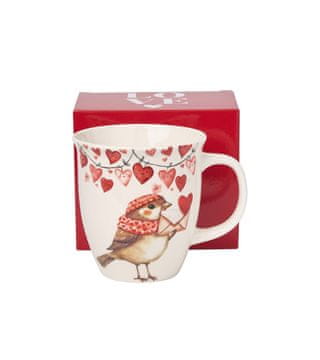 Duo Porcelanasta skodelica XXL 650 ml - ZIMSKI VRABEC