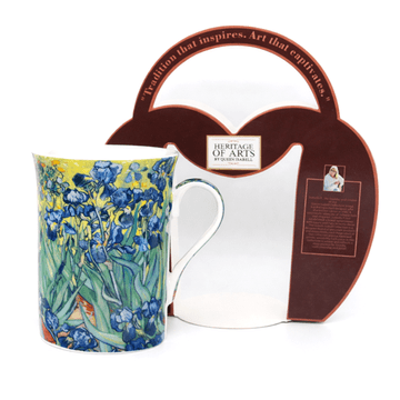 Porcelanasta skodelica 300 ml Vincent van Gogh Irises razkošno darilo