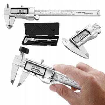 Kraft&Dele Elektronsko digitalno LCD pomično merilo 0-150 mm