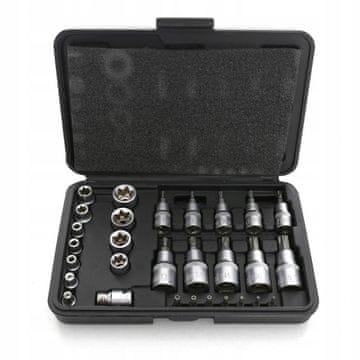 KD KOMPLET TORX BITOV IN NASTAVKOV, 30 DELNI, V TORX ETUI