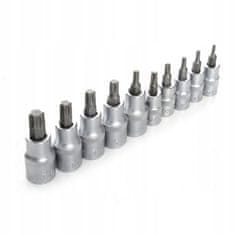 KD KOMPLET TORX BITOV IN NASTAVKOV, 30 DELNI, V TORX ETUI
