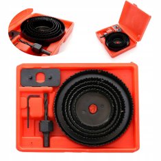Kraft&Dele Komplet luknjastih žag za les, 8 kosov, 127 mm
