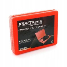 Kraft&Dele Komplet luknjastih žag za les, 8 kosov, 127 mm