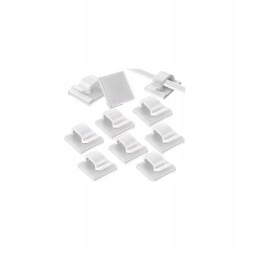 Kraft&Dele Samolepilne montažne sponke za kable 14,2 x 13,6 mm 10 kosov