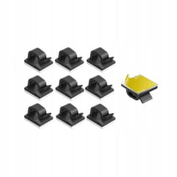 Kraft&Dele ORGANIZATOR SPONK SAMOLEPILJIVE SPONKE ZA KABLE 10 KOSOV 5 MM KD10085