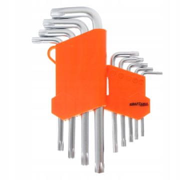 Kraft&Dele KOMPLET 9-DELNIH TORX KLJUČEV T10-T50 KD10295