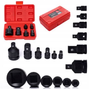 Kraft&Dele Komplet adapterjev za zmanjšanje udarca, 6 kosov: 1/4" 3/8" 1/2" 3/4"