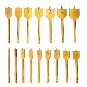 DREL Komplet 16 lopatastih svedrov za les Kraft&Dele 6–38 mm