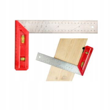 Kraft&Dele ALUMINIJASTA KOTNA LIBELA ZA TESARSTVO 200 MM