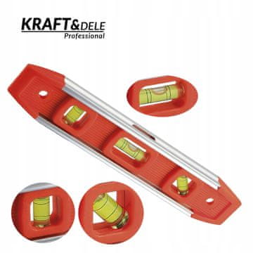 Kraft&Dele Vodna tehtnica 23 cm magnetna 3 LIBELLE