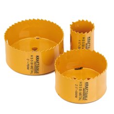 Kraft&Dele Komplet luknjastih žag za les in kovino, 17-delni, 19–76 mm, + adapter
