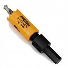 Kraft&Dele Komplet luknjastih žag za les in kovino, 17-delni, 19–76 mm, + adapter
