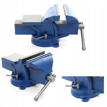 Kraft&Dele 125 mm vrtljiv primež za kovino