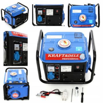 Kraft&Dele ENOFAZNI GENERATOR 1200 W + olje