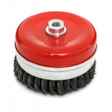 Kraft&Dele SPREDNJA ŽIČNA KRTAČA, PLETENA, M14 ŽICA 4" 100 MM + TRAK KD10978