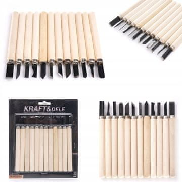 Kraft&Dele Kraft Dele KD11774 Dleta za rezbarjenje 12 kosov.