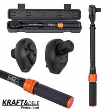 Kraft&Dele Momentni ključ CR-V jeklo 1/2" palca 10-60 Nm 72 zob