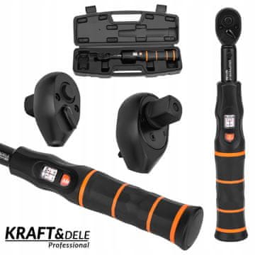Kraft&Dele Momentni ključ CR-V jeklo 1/4" palca 1-25 Nm