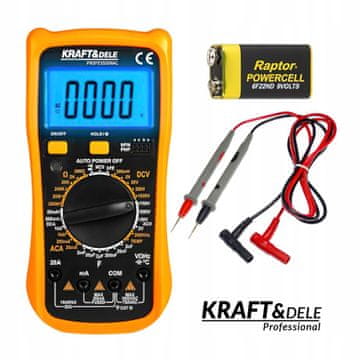 Kraft&Dele digitalni multimeter univerzalni LCD voltmeter