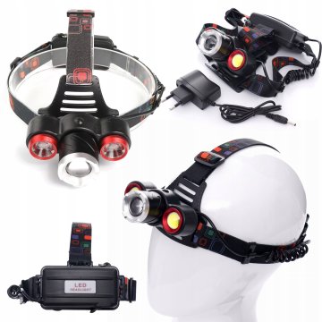 Kraft&Dele Naglavna svetilka Zoom 2000X Led T6 Cree s 4 načini delovanja, baterija