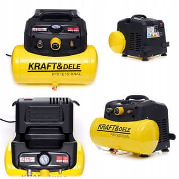 Kraft&Dele Brezoljni kompresor KD1415 6 L 8 Bar
