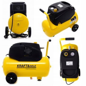 Kraft&Dele Brezoljni kompresor 24 l 8 bar 1,1 kW 230 V 3800 vrt/min