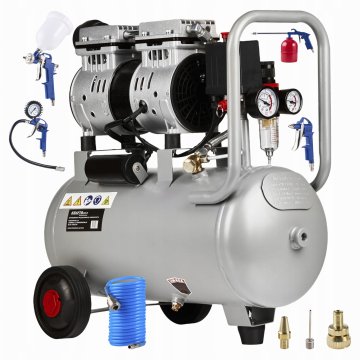 Kraft&Dele Brezoljni kompresor 24 L 8 barov 230 V 1200 W 1440 vrt/min