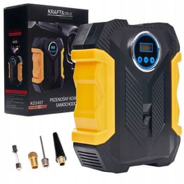 Kraft&Dele AVTO KOMPRESOR 12V PRENOSNA ELEKTRIČNA ČRPALKA + DODATKI KD1487