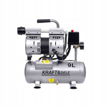 Kraft&Dele Brezoljni kompresor 9L 550W 8 barov 155 l/min 1380 vrt/min 230V