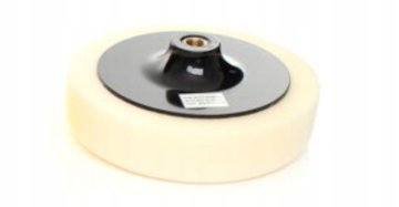 Trda polirna goba 180 mm M14 navoj bela