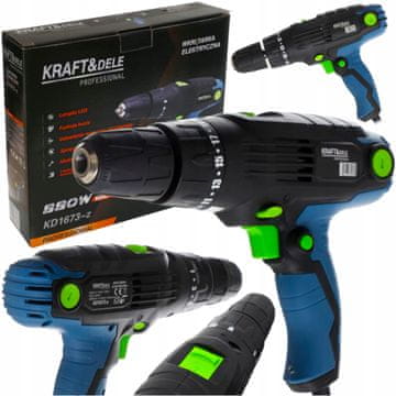 Kraft&Dele ELEKTRIČNI VRTALNIK IZVIJAČ 880 W 230 V LED